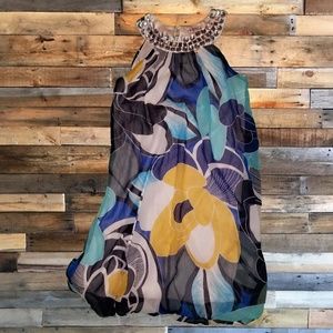 As U Wish Mini Dress Bubble Hem Rhinestones